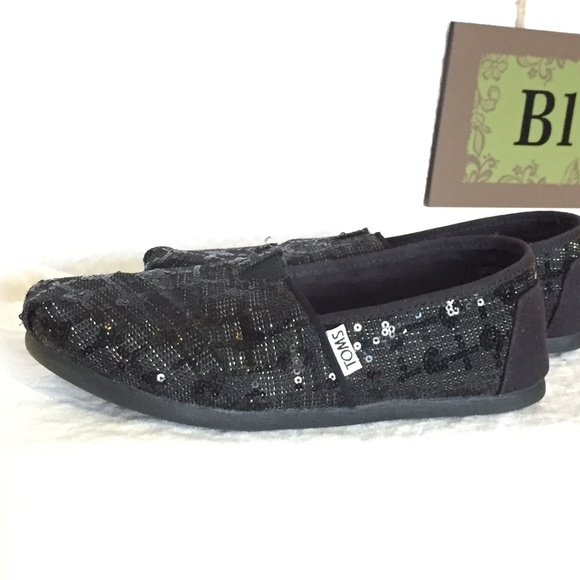 Toms Shoes - 🧨2 for $15 TOMS Black Sequin Glitz 5.5
